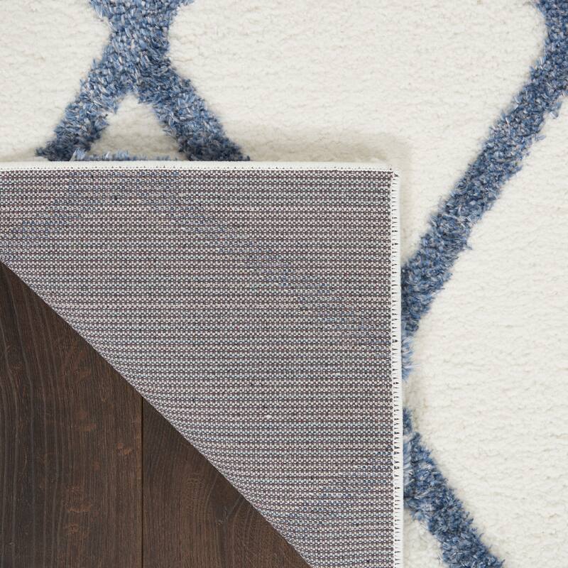 Nourison Feather Soft Contemporary Shag Diamond Area Rug