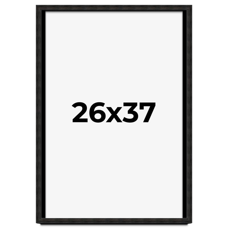 26x37 Shadow Box Black Rustic Barnwood Display Frame | 1.125 Inch
