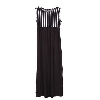 girls black sleeveless dress