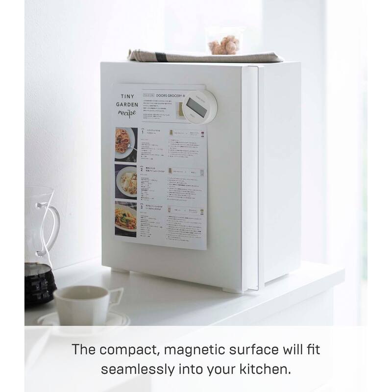 Yamazaki Home Bread Box - Two Styles, Steel, Vertical, Holds 4.4 lbs - L 13.6 x W 8.7 x H 16.1 inches