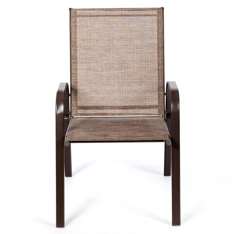 Costway 4PCS Patio Chairs Garden Deck Yard with Armrest - See Details