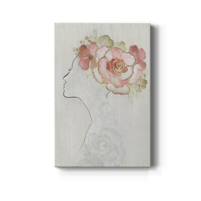 Fashion Floral Silhouette II Premium Gallery Wrapped Canvas - Ready to Hang