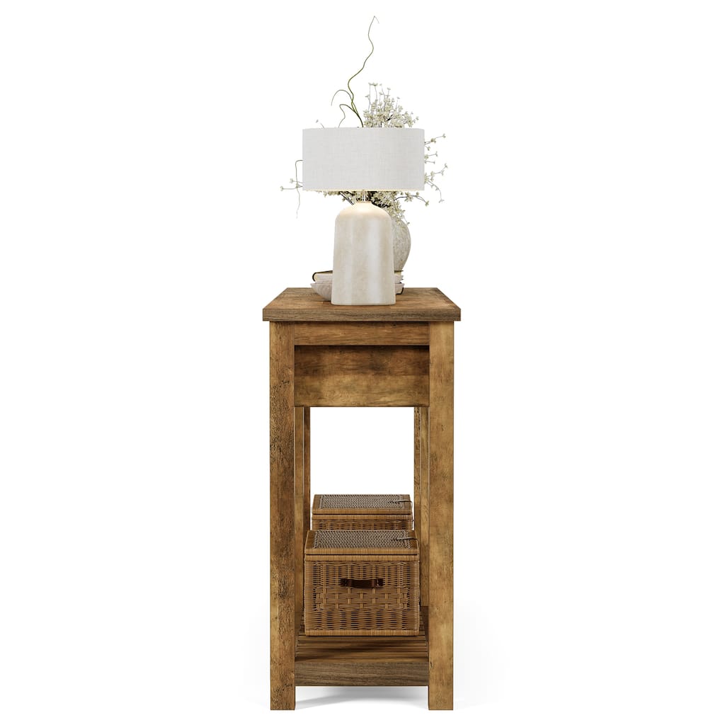Console Tables with 2 Drawers, Rustic 63 Inch Entryway Furniture