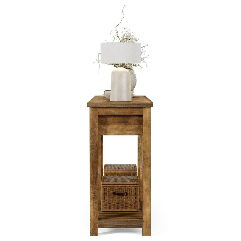 Console Tables with 2 Drawers, Rustic 63 Inch Entryway Furniture