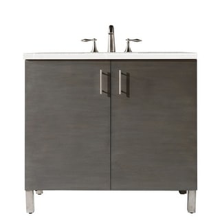 James Martin Vanities Metropolitan 36" Single Vanity, Silver Oak