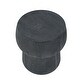 preview thumbnail 17 of 21, GDFStudio Cove Outdoor Concrete Accent Table with Crack Texture, Double Barrel Shape, MGO Material