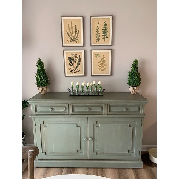 Top Product Reviews For Eliza Credenza Antique Eucalyptus Accent Cabinet 14627920 Overstock