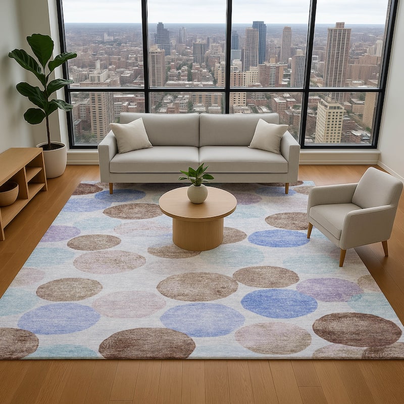 Premium Washable Super Soft Mayfield Rug - Sky - 2'6" x 3'10"