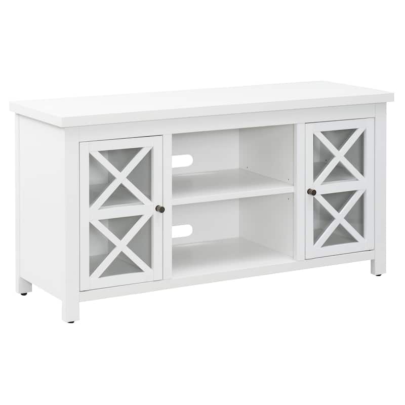 Colton Rectangular TV Stand for TV's up to 55" - White