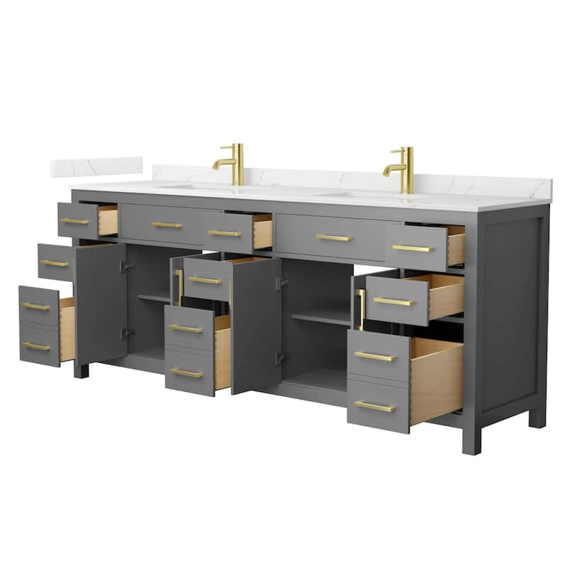 Wyndham Collection WCG2424-84D-QTZ-UNSMXX Beckett 84" Free Standing
