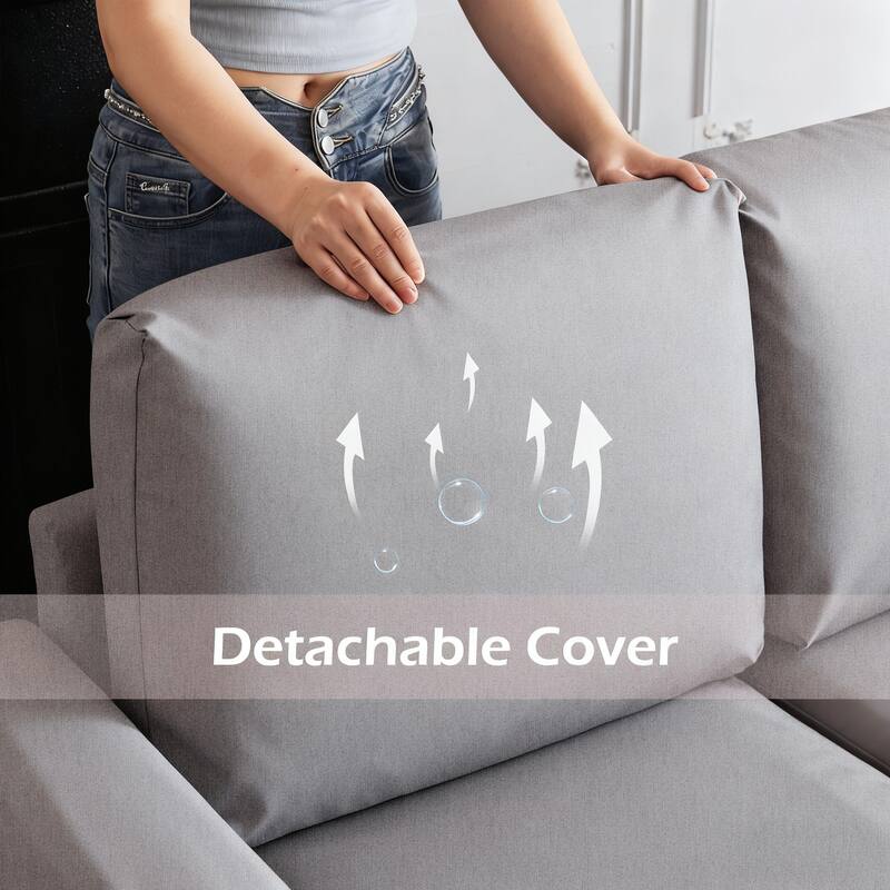 Erommy 6/7-Piece Modular Sectional Sofa – Reversible L-Shaped Couch with Hidden Storage, Space-Saving Living Room Furniture