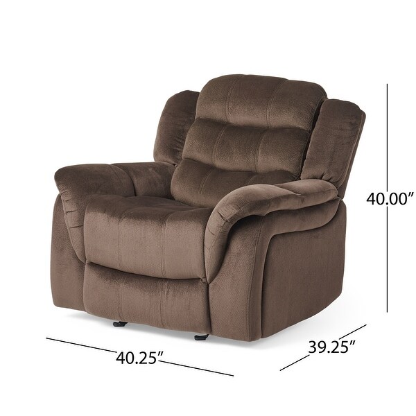 Hawthorne Steel Glider Recliner by Christopher Knight Home