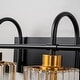 preview thumbnail 6 of 22, 3/4/5-Light Modern Industrial Dimmable Crystal Bathroom Vanity Light