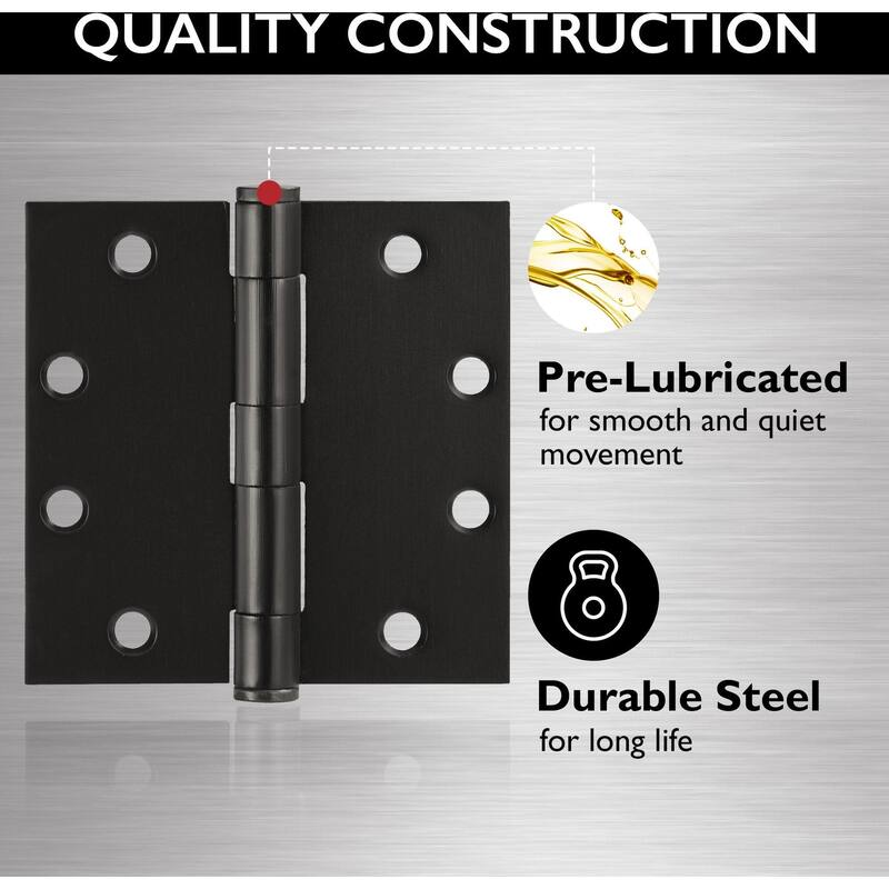 Design House 189589 4-1/2" x 4-1/2" Plain Bearing Square Corner