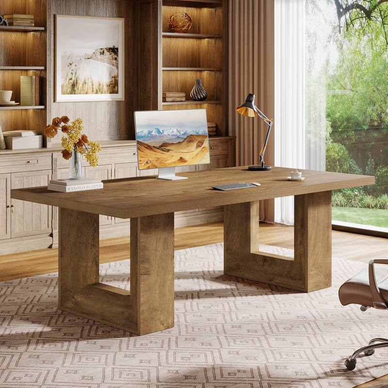 62.99" Large Home Office Desk, Computer Table for Office