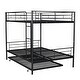 preview thumbnail 5 of 44, Full Over Full Iron Bunk Bed with Trundle
