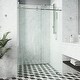 preview thumbnail 28 of 57, VIGO Elan E-class Shower Door with Clear Glass 3L x 56W x 76H - Stainless Steel