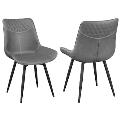 Brassie Upholstered Swivel Dining Side Chair (Set of 2)