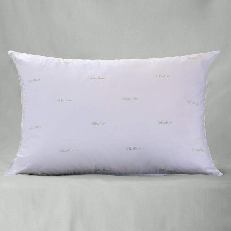 EcoPure Garnetted Pillow filled with Recycled Fiber - White - Jumbo