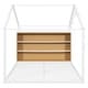 preview thumbnail 31 of 30, Metal PlayHouse Bed Frame with Shelves and LED Warm Lighting
