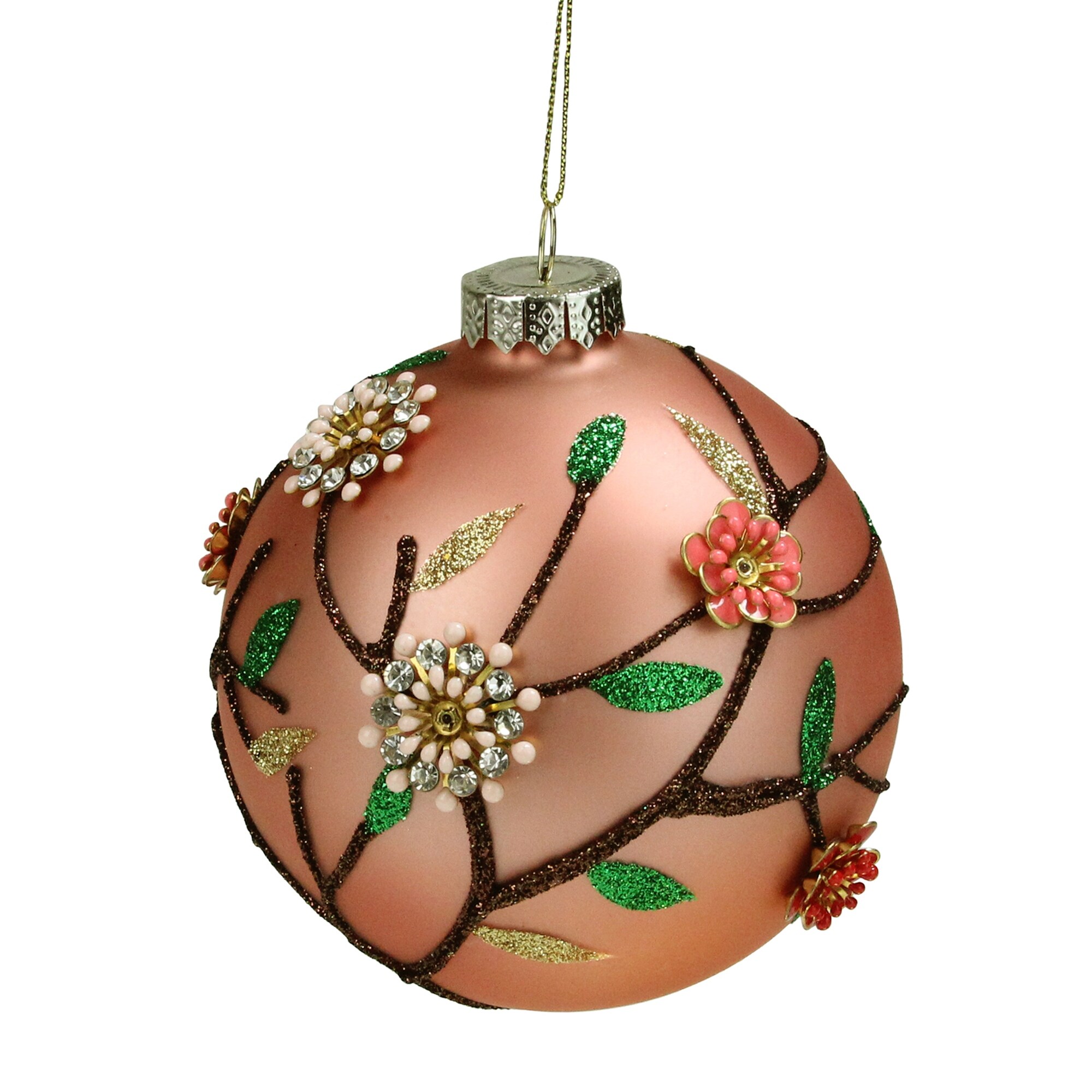 gold bead christmas decorations