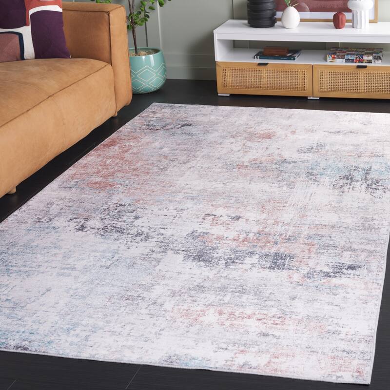 SAFAVIEH Santa Monica Lollie Modern & Contemporary Rug - 6' x 9' - Beige/Teal