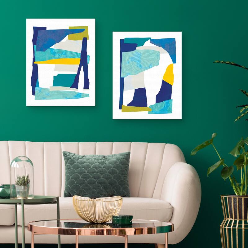 Collect Moments Collage 3, Collect Moments Collage 4 by Dominique Vari Canvas Art Prints