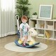 preview thumbnail 8 of 8, 4 in 1 Rocking Horse for Toddles 2-5 Years, Baby Ride on Horse with Detachable Push Handle & Balance Board, - Blue