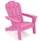 preview thumbnail 8 of 38, Outdoor HDPE Kid's Adirondack Chair for Kids - High Backrest & Armrests - 21" x 20.5" x 25"