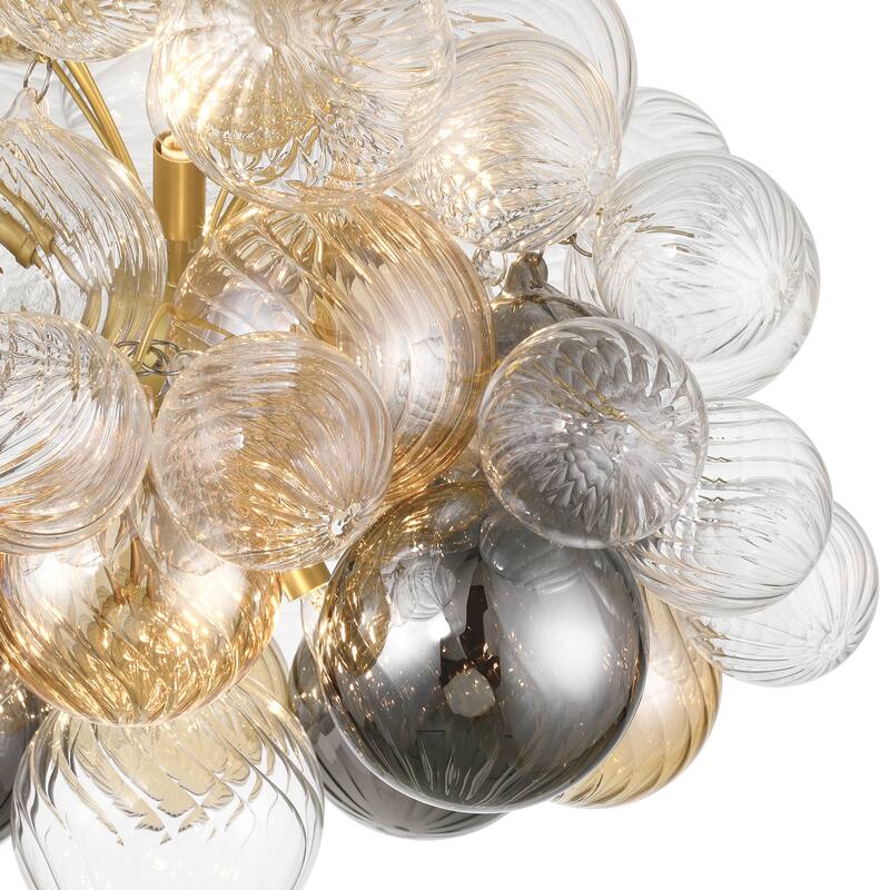 Acroma 8-Light Modern Sputnik Glass Bubble Chandelier