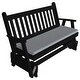 preview thumbnail 1 of 16, Pine 5' Traditional English Glider Black