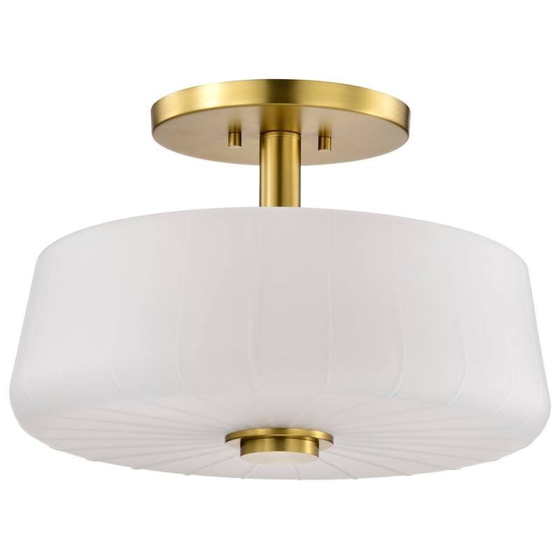 Nuvo Lighting 60/8229 Lune 3 Light 16" Wide Semi-Flush Ceiling Fixture