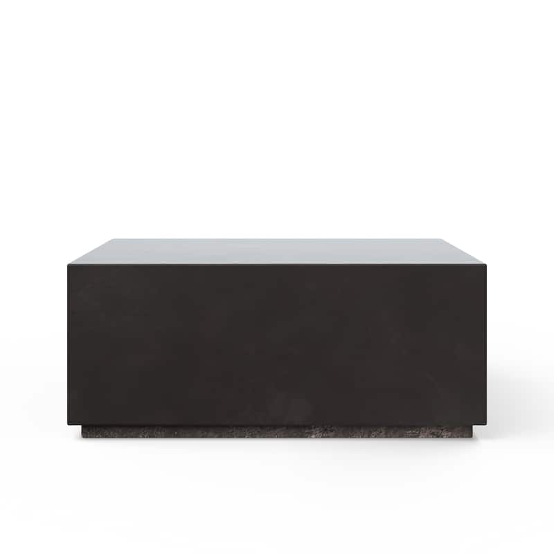 Urbia Bloc Square Concrete Coffee Table - 40" - Lava