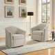 preview thumbnail 38 of 92, Modern Upholstered Swivel Barrel Chair Living Room Accent Chair