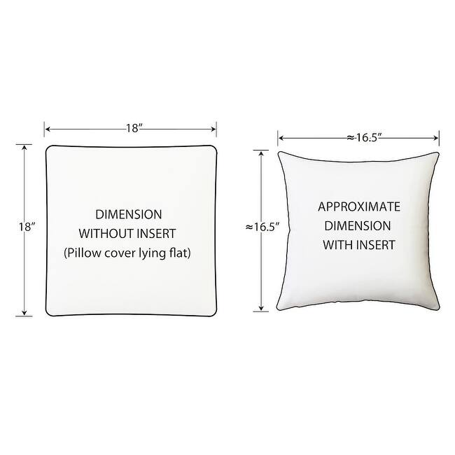 Caravan Cotton Purple 18x18 Throw Pillow with Polyfill Pillow Insert