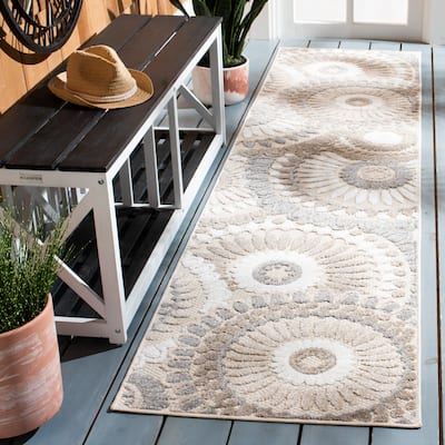 SAFAVIEH Cabana Mrinal Indoor/ Outdoor Waterproof Patio Floral Rug