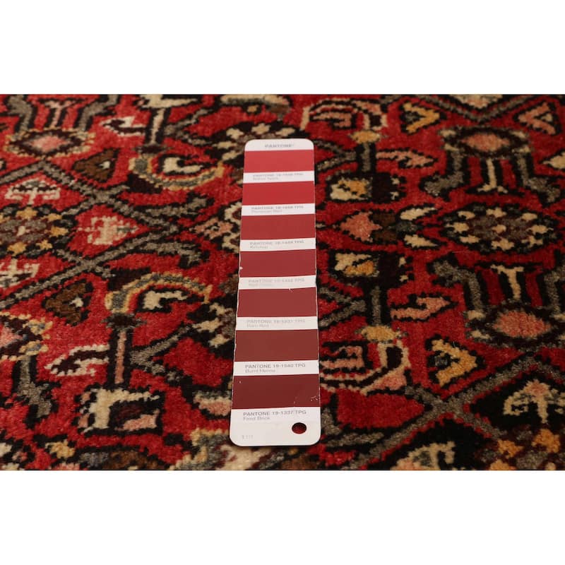 ECARPETGALLERY Hand-knotted Andelz Red Wool Rug - 3'6 x 10'0