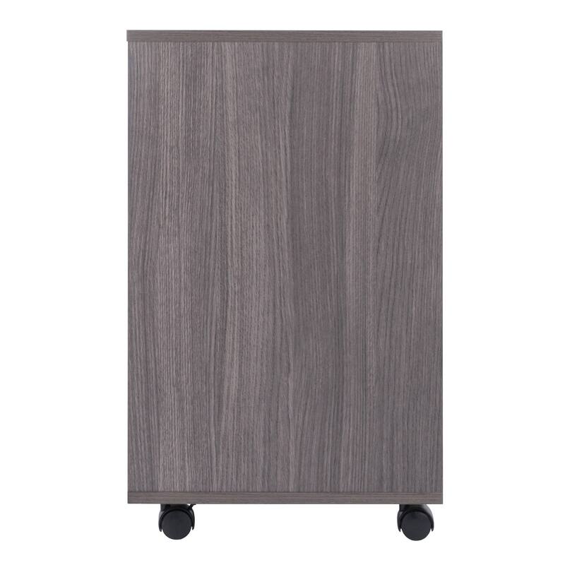 Halifax 5-Drawer Mobile Cabinet Charcoal Finish