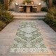 preview thumbnail 68 of 101, Machine Washable Indoor/ Outdoor Traditional Mankato Chantille Rug Olive - 2'3" x 7'6"