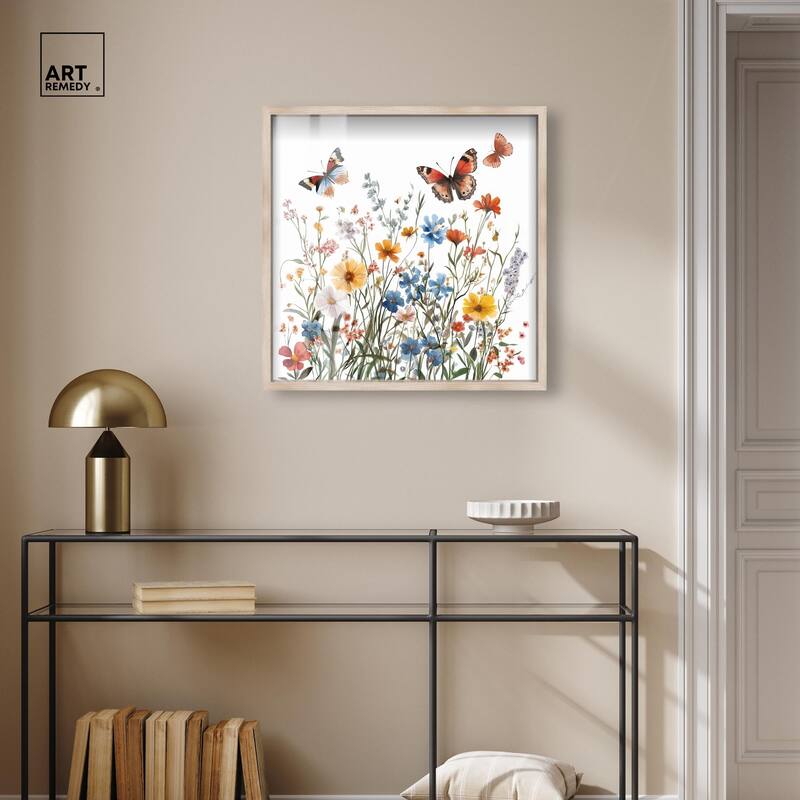 Garden of Fluttering Shadowbox by Art Remedy
