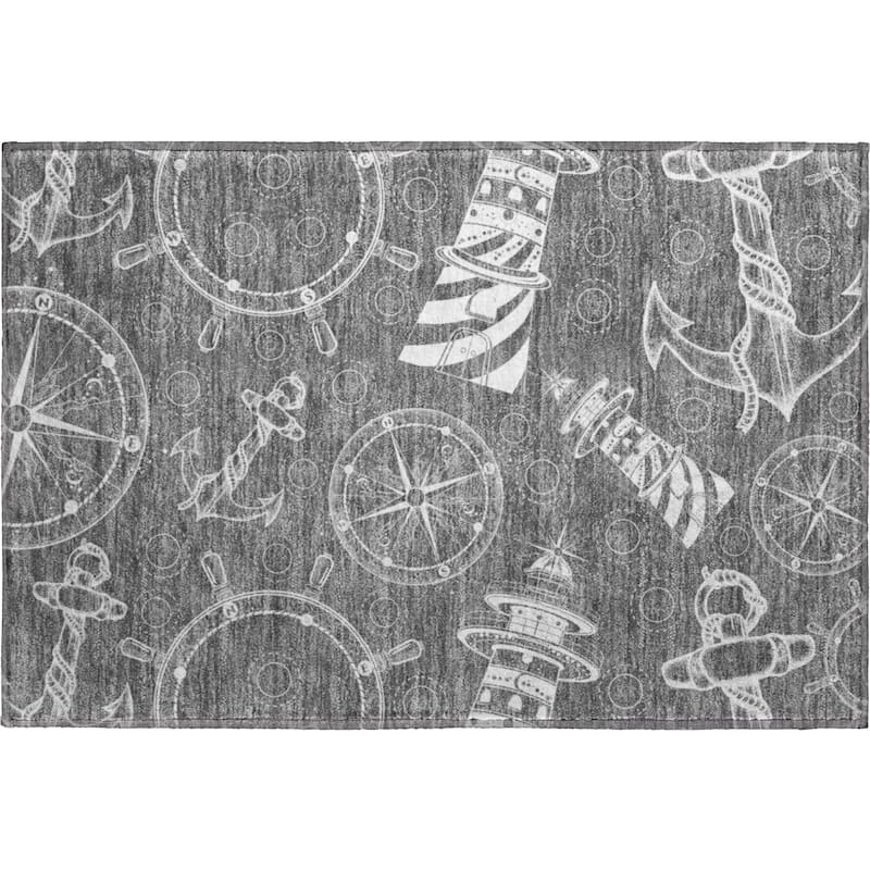 Premium Washable Super Soft Coastal Lighthouse Mayfield Rug