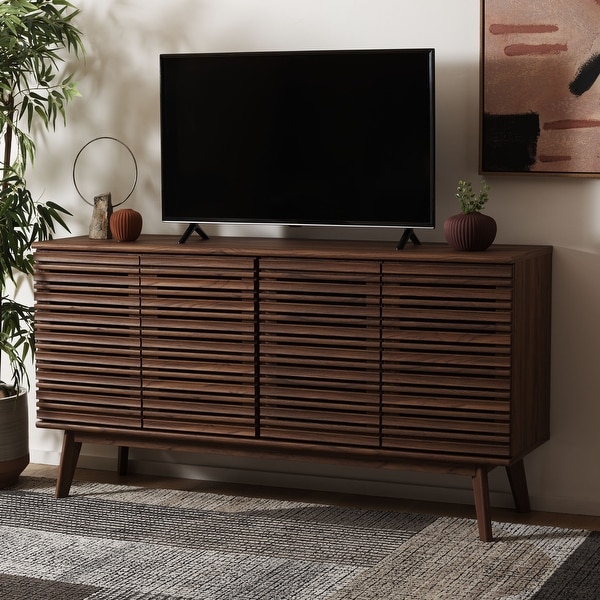 WAMPAT Modern TV Stand for up to 100 inch TV with Storage Cabinets - On  Sale - Bed Bath & Beyond - 36208059