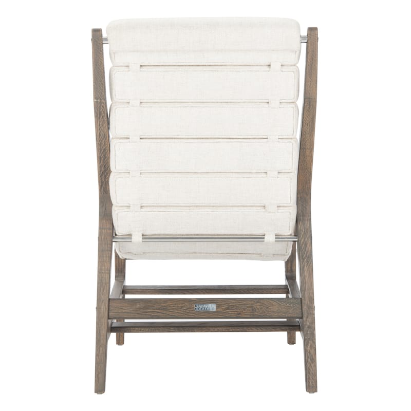SAFAVIEH Couture Heida Channel Tufted Chair - 24.8"x33.1"x39.2" - 25Wx33Dx39H
