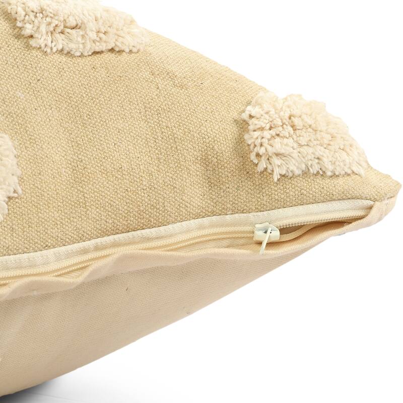 Sevita Zeal Light Pom-pom Cotton Throw Pillow, Set of 2