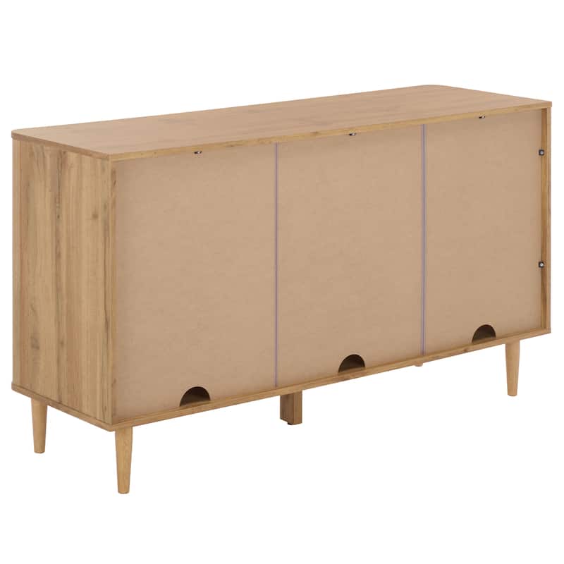 SAFAVIEH Home Brey 3-Door Sideboard/TV Stand - 55"W x 18"D x 32"H