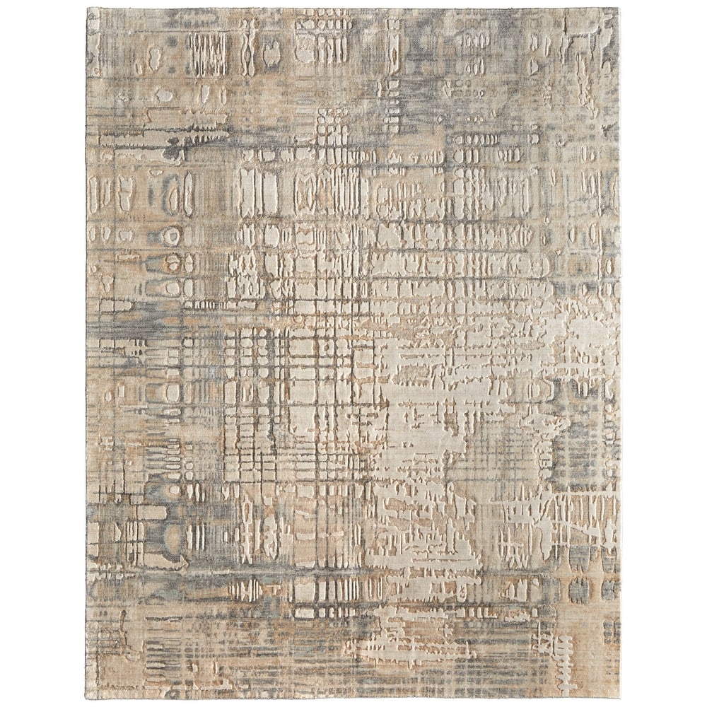 Grand Bazaar Hartman Machine Made Abstract Modern Area Rug