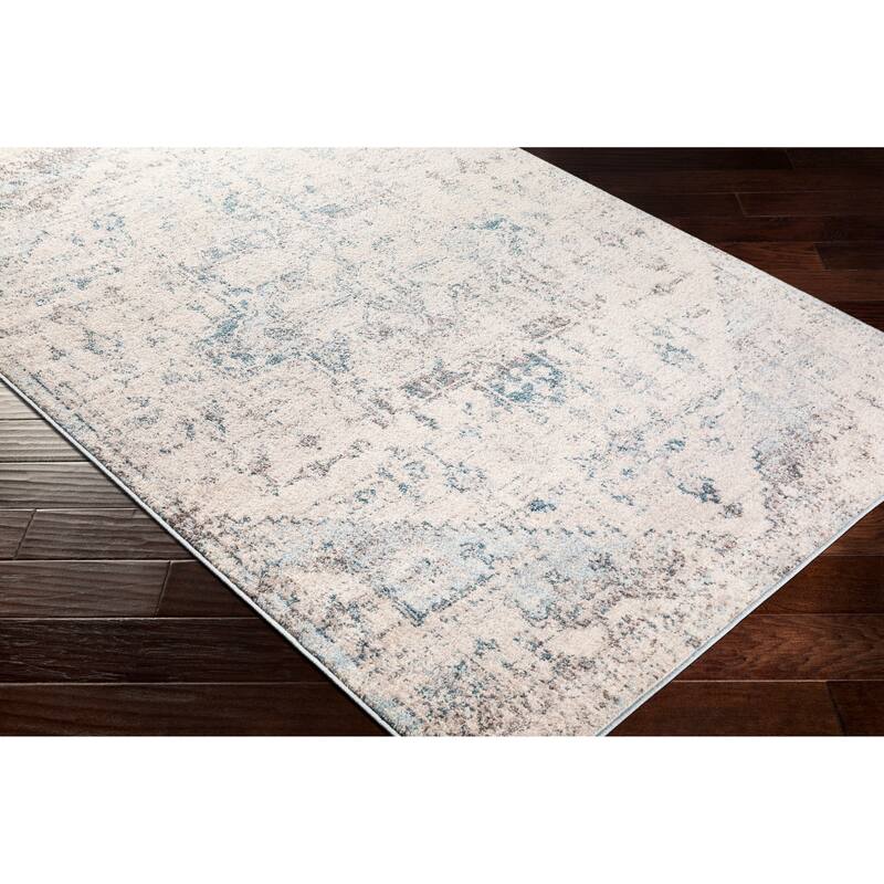 Livabliss Gabi Faded Traditional Medallion Area Rug