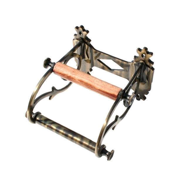 slide 2 of 10, Renovators Supply Toilet Paper Holder Antique Brass Victorian Tissue Holder