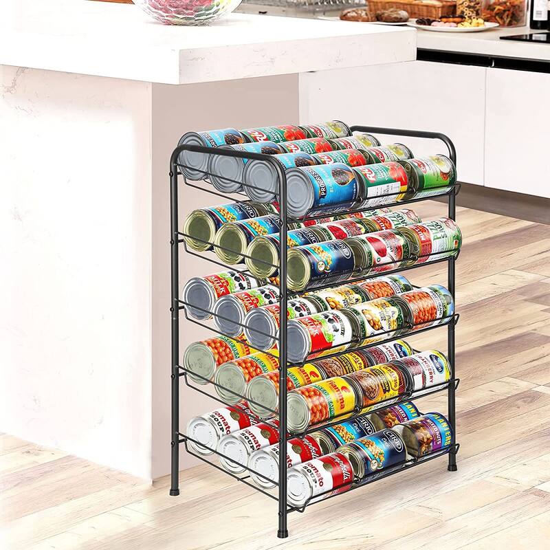 Can Organizer Can Good Organizer for Pantry - Black - 5 Tier