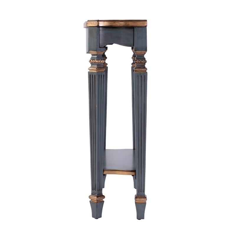 Cheshire 22 in. W Rectangular Wood Ballerina Console Table with Open Shelf